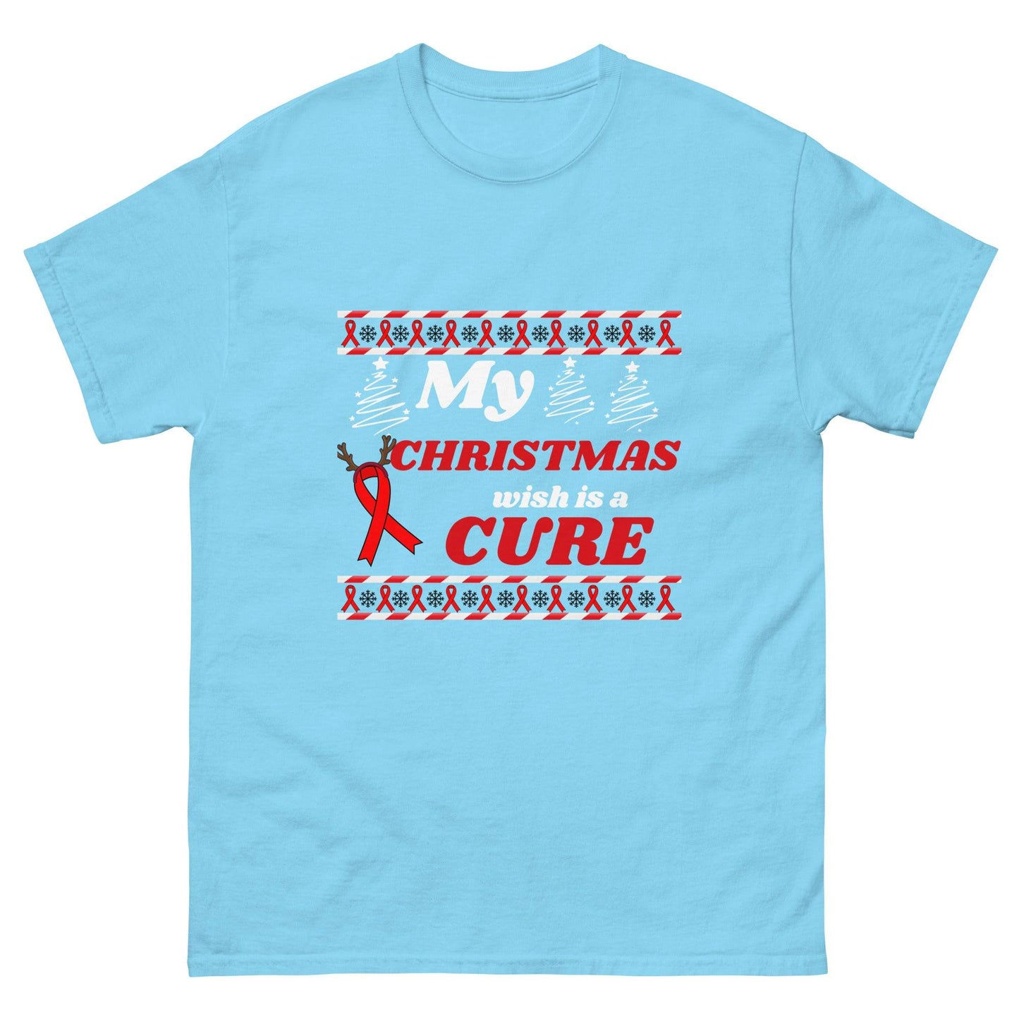 My Christmas Wish Is a Cure Cancer Unisex Classic Tee - JohnVsGBMSkyS