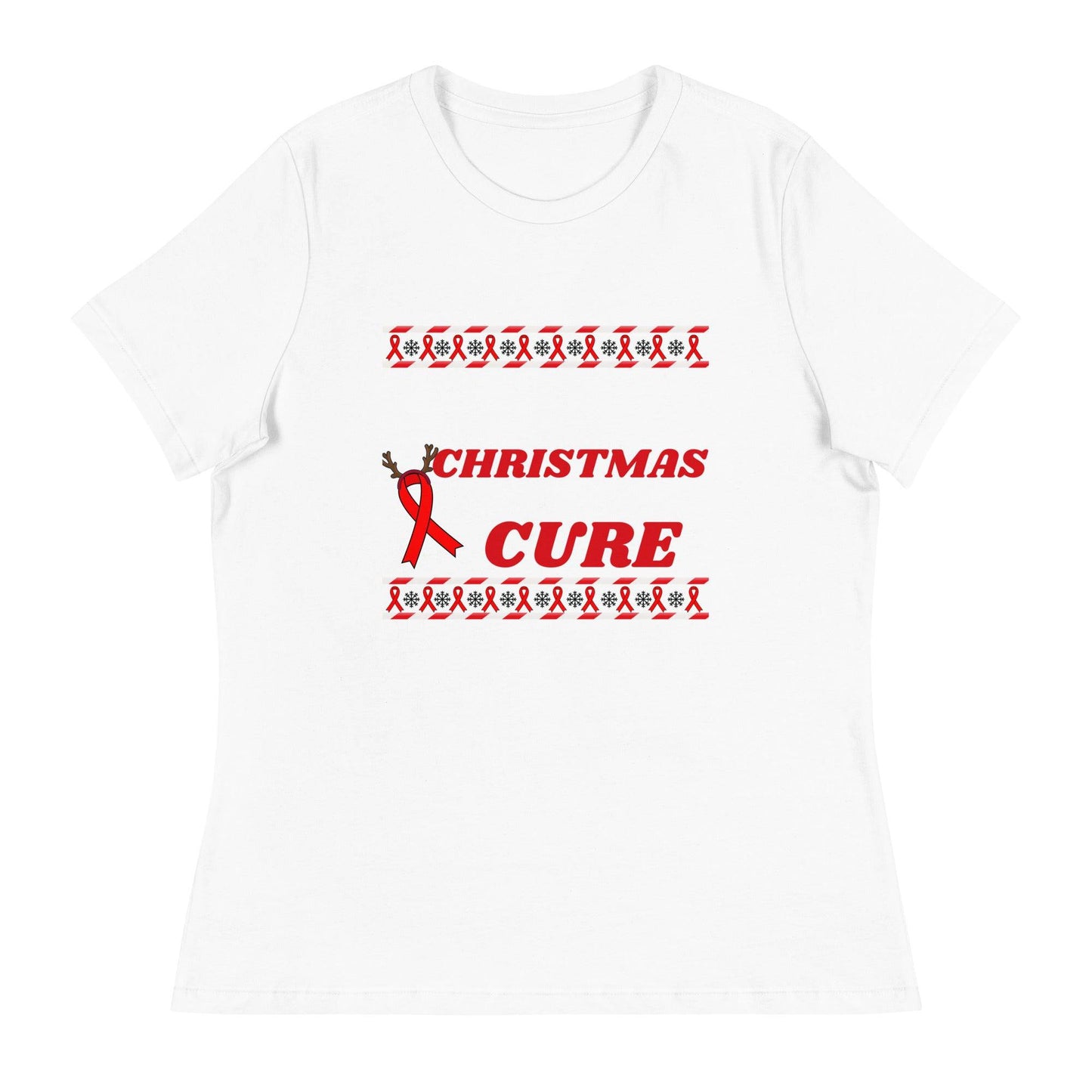 My Christmas Wish Is a Cure Cancer Women's Relaxed Tee - JohnVsGBMWhiteS