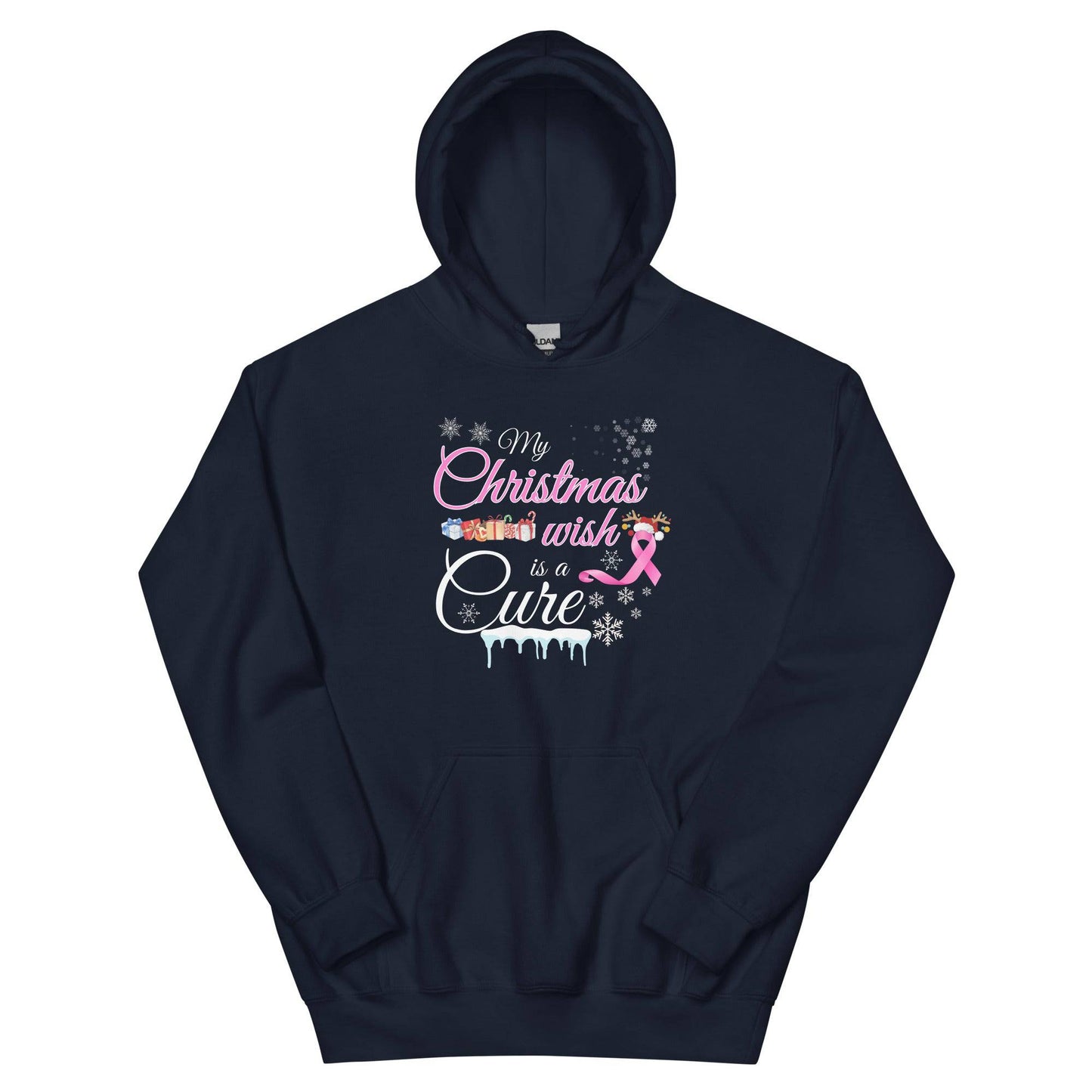 My Christmas Wish is a Cure Hoodie - JohnVsGBMNavyS