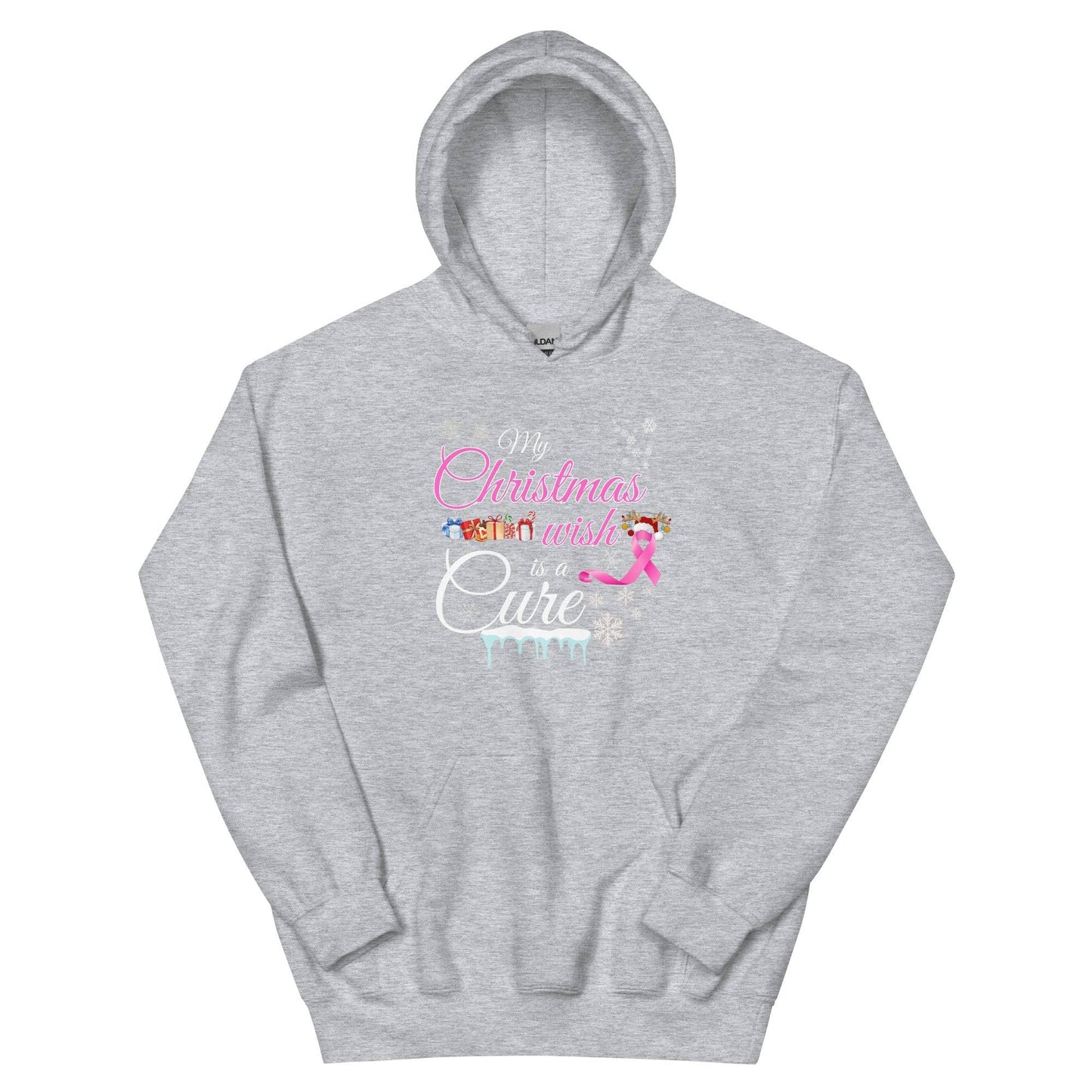 My Christmas Wish is a Cure Hoodie - JohnVsGBMSport GreyS