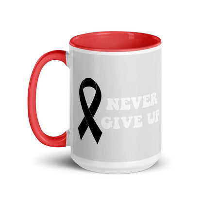 Never Give Up Mug - JohnVsGBMBlue15 oz