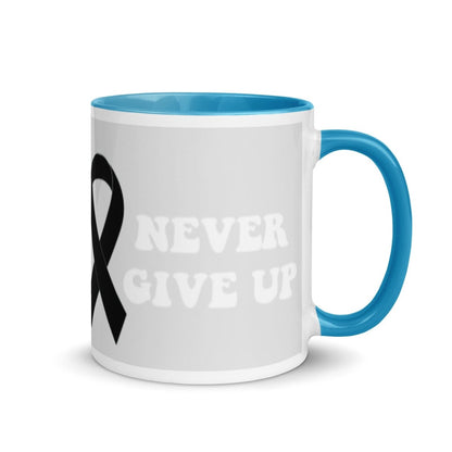 Never Give Up Mug - JohnVsGBMBlue11 oz