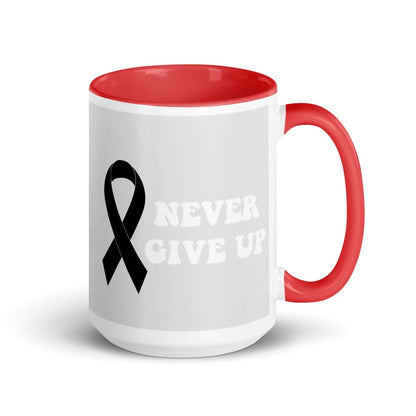 Never Give Up Mug - JohnVsGBMRed15 oz