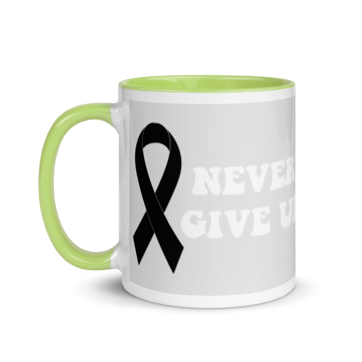 Never Give Up Mug - JohnVsGBMDark green11 oz