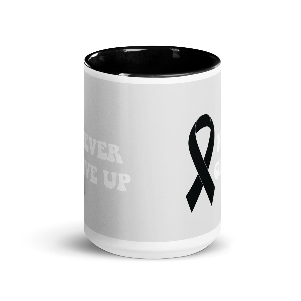 Never Give Up Mug - JohnVsGBMDark Blue11 oz