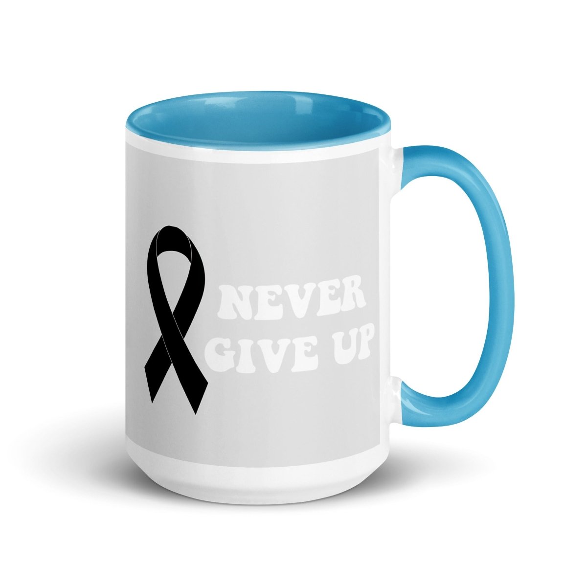 Never Give Up Mug - JohnVsGBMBlue15 oz