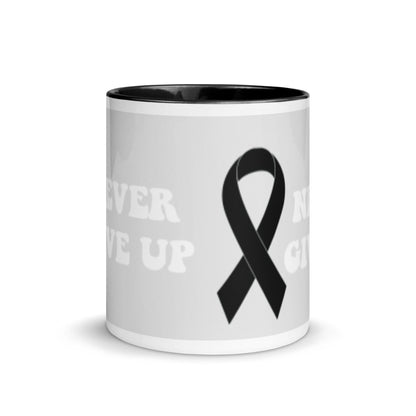 Never Give Up Mug - JohnVsGBMBlue11 oz