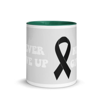 Never Give Up Mug - JohnVsGBMGolden Yellow11 oz