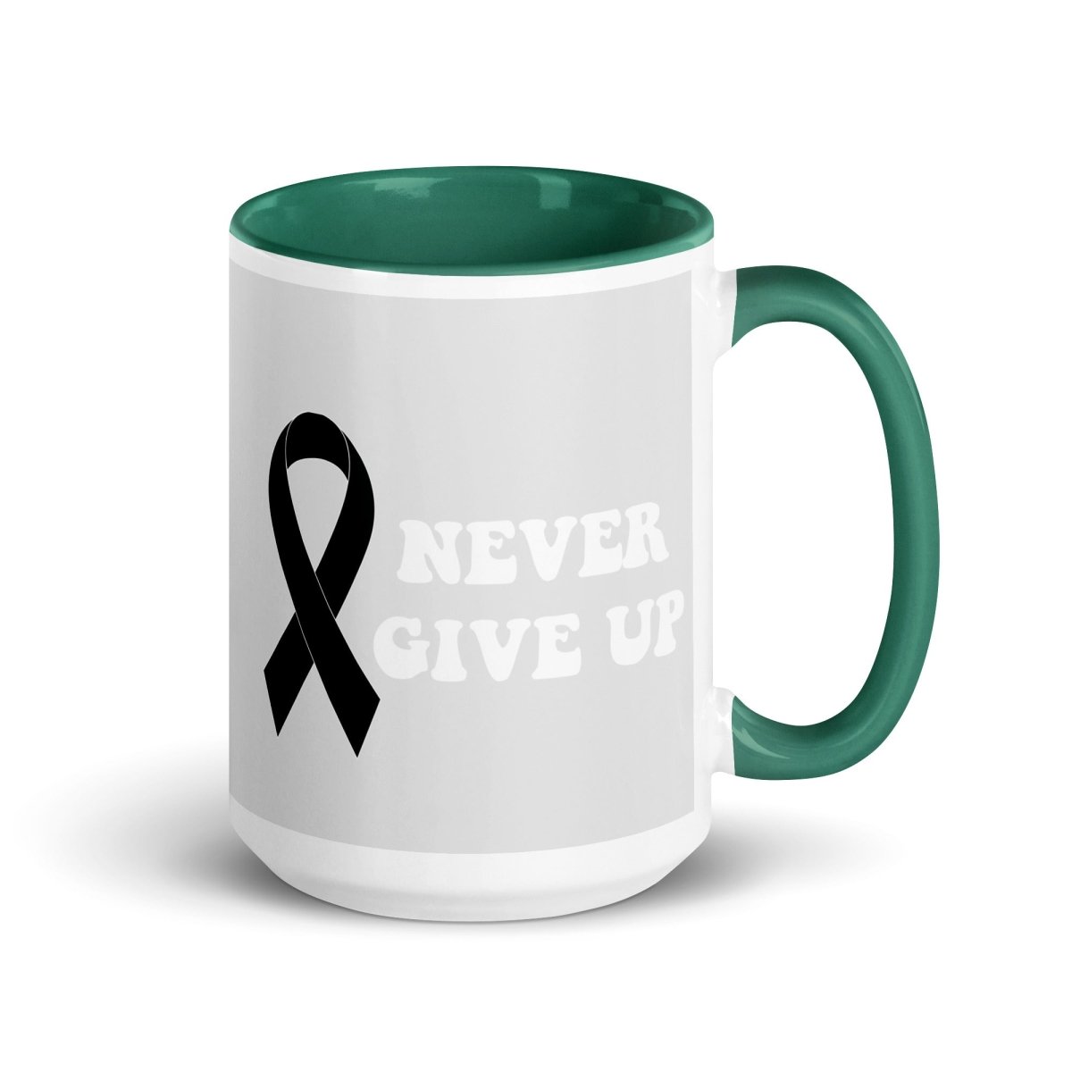 Never Give Up Mug - JohnVsGBMDark green15 oz