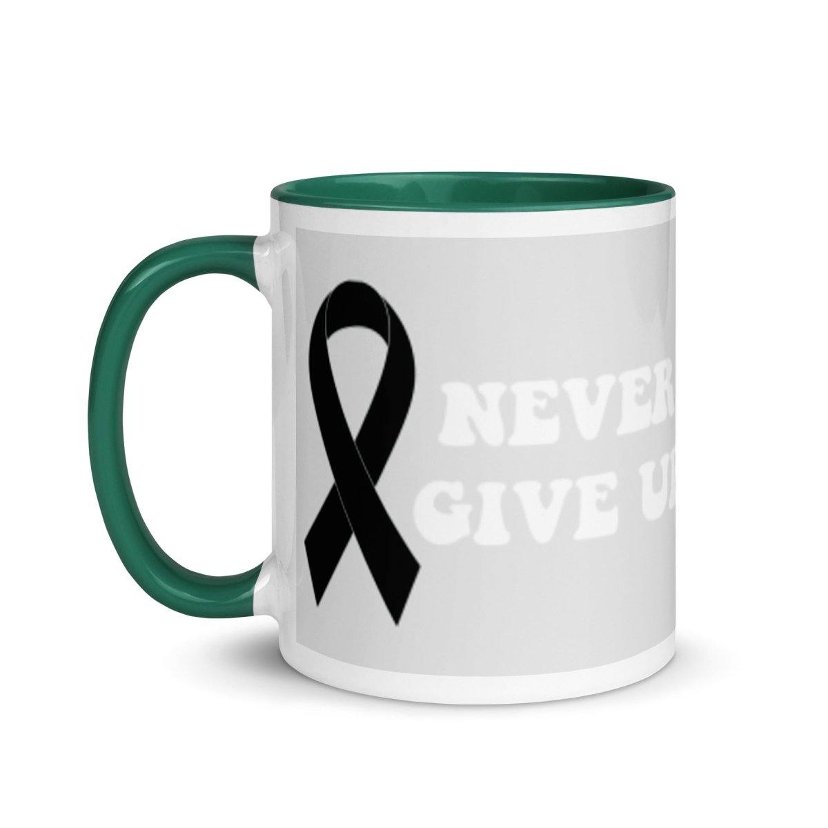 Never Give Up Mug - JohnVsGBMGolden Yellow11 oz