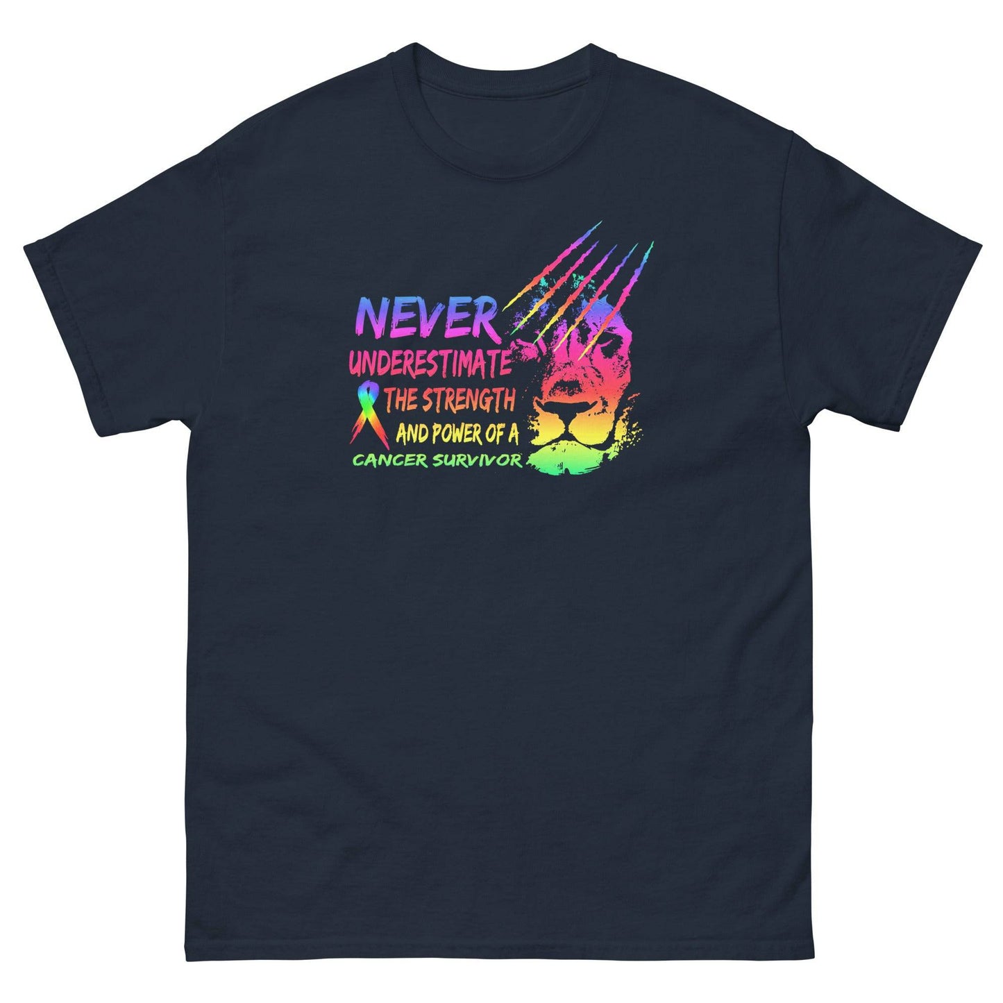 Never Underestimate Cancer Classic Tee - JohnVsGBMNavyS