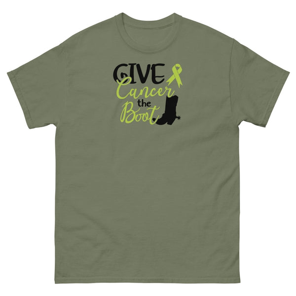 Non - Hodgkin's Lymphoma Boots Tee - JohnVsGBMMilitary GreenS