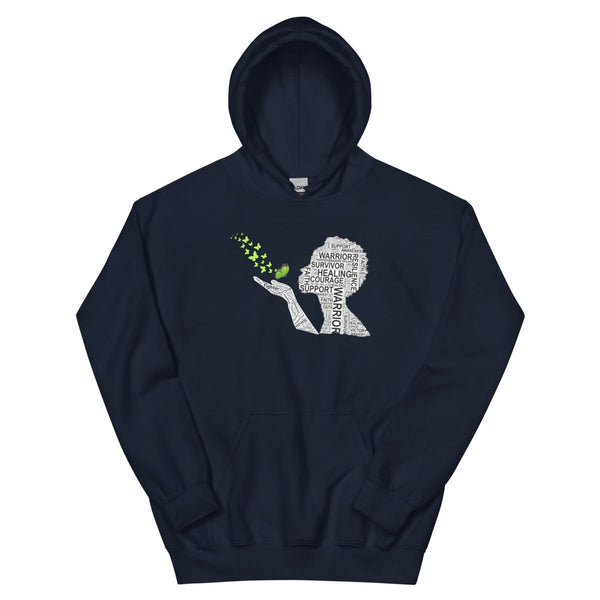 Non - Hodgkin's Lymphoma Butterfly Hoodie - JohnVsGBMNavyS