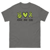 Non - Hodgkin's Lymphoma Peace Tee - JohnVsGBMCharcoalS