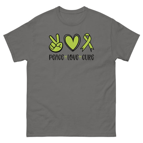 Non - Hodgkin's Lymphoma Peace Tee - JohnVsGBMCharcoalS