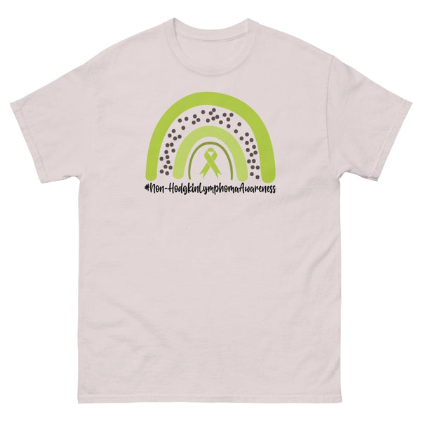 Non - Hodgkin's Lymphoma Rainbow Tee - JohnVsGBMIce GreyS