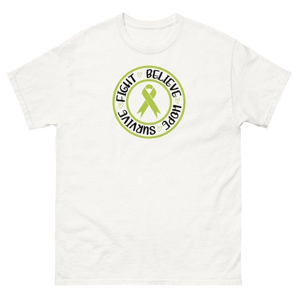 Non - Hodgkin's Lymphoma Survive Circle Tee - JohnVsGBMWhiteS