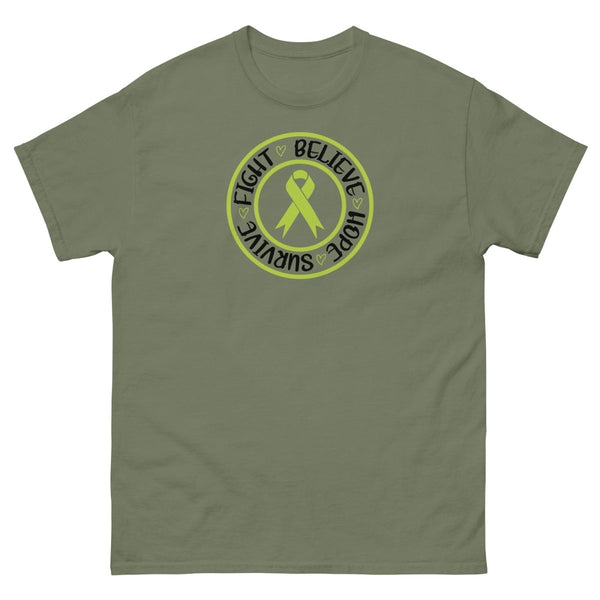 Non - Hodgkin's Lymphoma Survive Circle Tee - JohnVsGBMMilitary GreenS