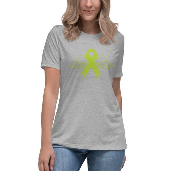 Non - Hodgkin's Lymphoma Women's Angel Tee - JohnVsGBMAthletic HeatherS