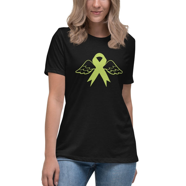 Non - Hodgkin's Lymphoma Women's Angel Tee - JohnVsGBMBlackS