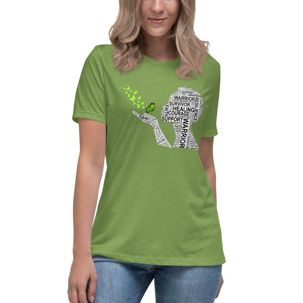 Non - Hodgkin's Lymphoma Women's Butterfly Tee - JohnVsGBMLeafS