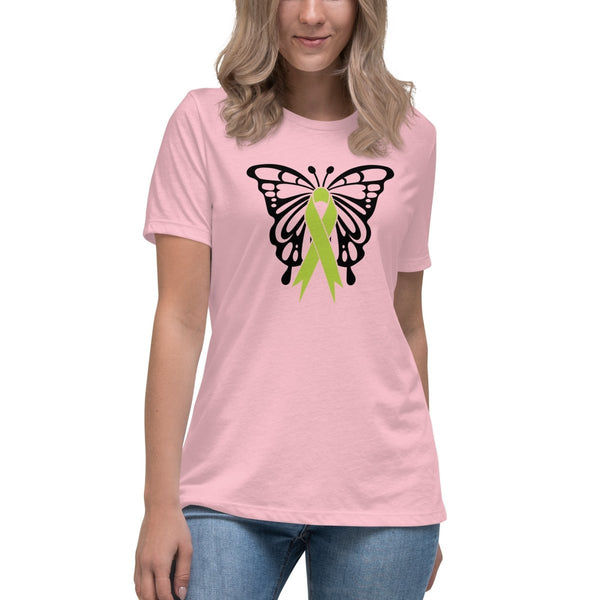 Non - Hodgkin's Lymphoma Women's Butterfly Tee - JohnVsGBMPinkS