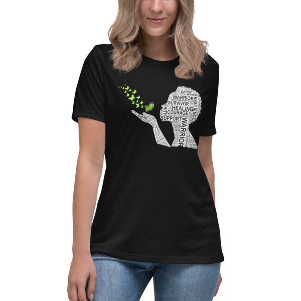 Non - Hodgkin's Lymphoma Women's Butterfly Tee - JohnVsGBMBlackS