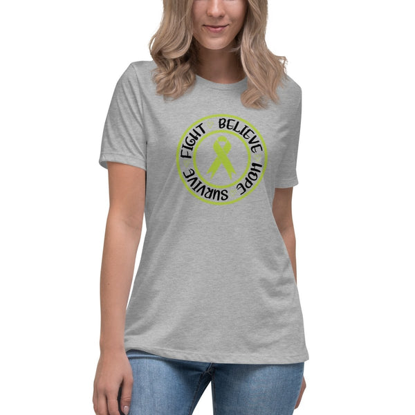 Non - Hodgkin's Lymphoma Women's Circle Tee - JohnVsGBMAthletic HeatherS