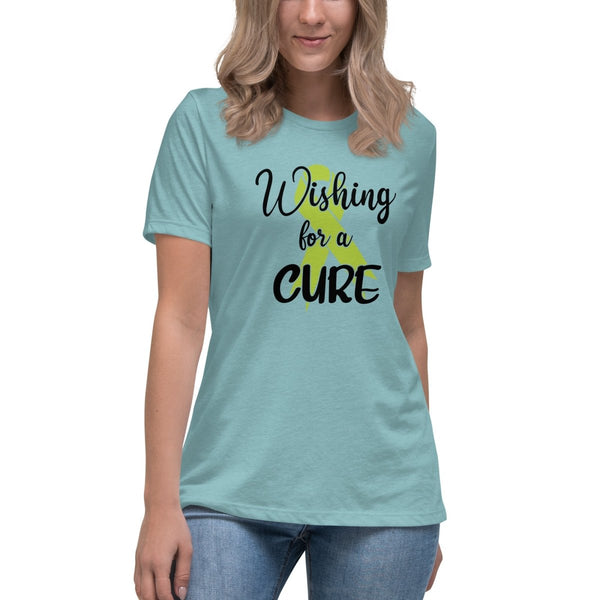 Non - Hodgkin's Lymphoma Women's Cure Tee - JohnVsGBMHeather Blue LagoonS