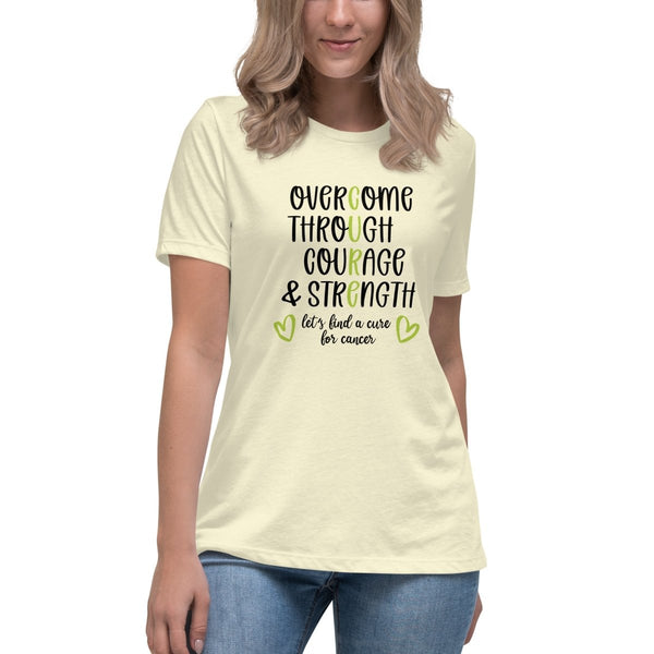 Non - Hodgkin's Lymphoma Women's Cure Tee - JohnVsGBMCitronS