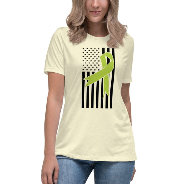 Non - Hodgkin's Lymphoma Women's Faith Ribbon Tee - JohnVsGBMCitronS