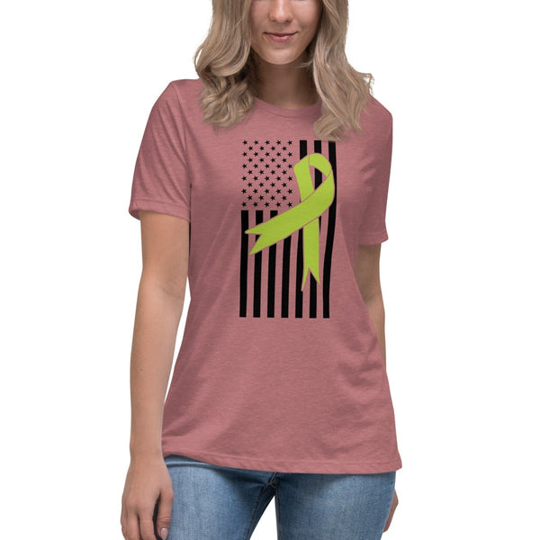 Non - Hodgkin's Lymphoma Women's Faith Ribbon Tee - JohnVsGBMHeather MauveS