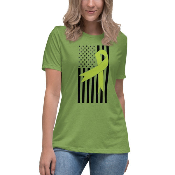 Non - Hodgkin's Lymphoma Women's Faith Ribbon Tee - JohnVsGBMLeafS