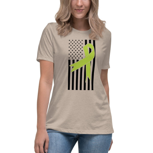 Non - Hodgkin's Lymphoma Women's Faith Ribbon Tee - JohnVsGBMHeather StoneS