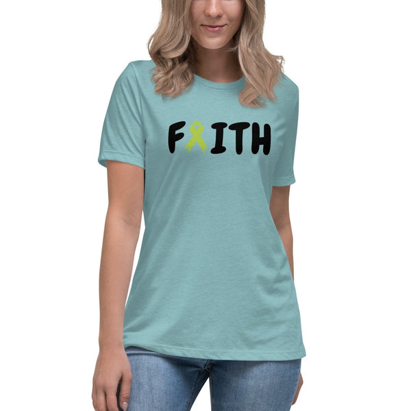 Non - Hodgkin's Lymphoma Women's Faith Tee - JohnVsGBMHeather Blue LagoonS