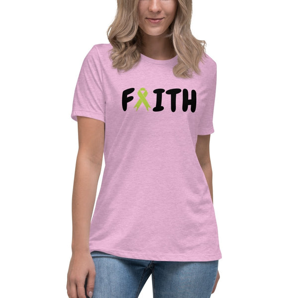 Non - Hodgkin's Lymphoma Women's Faith Tee - JohnVsGBMHeather Prism LilacS