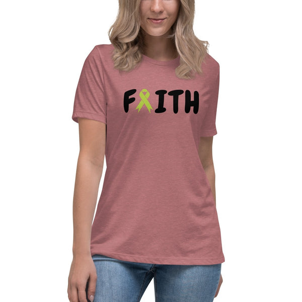 Non - Hodgkin's Lymphoma Women's Faith Tee - JohnVsGBMHeather MauveS