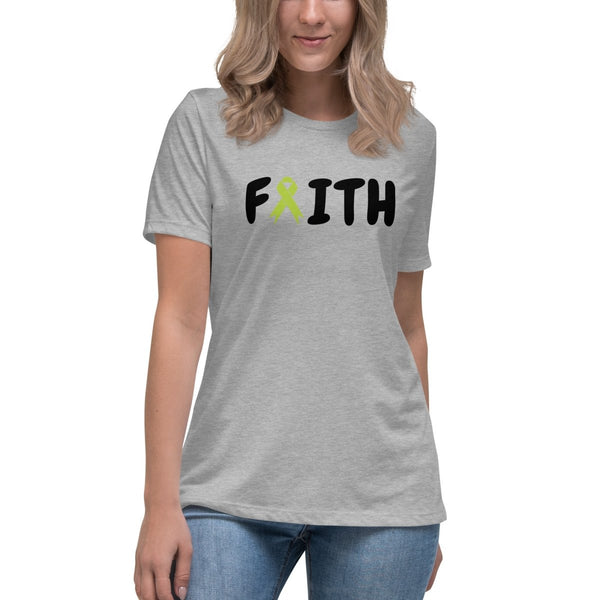 Non - Hodgkin's Lymphoma Women's Faith Tee - JohnVsGBMAthletic HeatherS