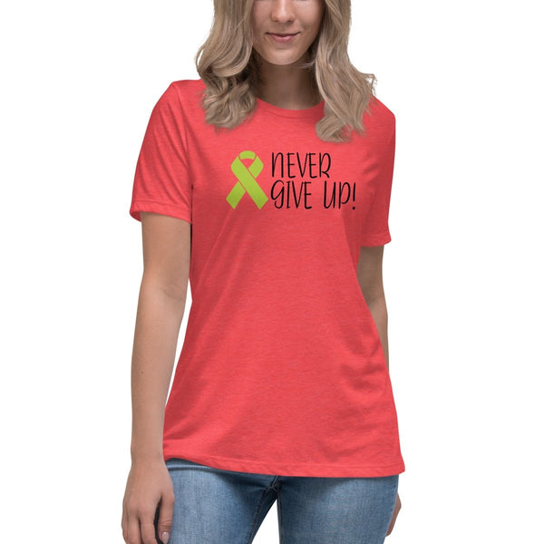 Non - Hodgkin's Lymphoma Women's Never Tee - JohnVsGBMHeather RedS