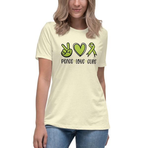 Non - Hodgkin's Lymphoma Women's Peace Tee - JohnVsGBMCitronS