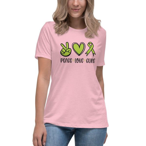 Non - Hodgkin's Lymphoma Women's Peace Tee - JohnVsGBMPinkS