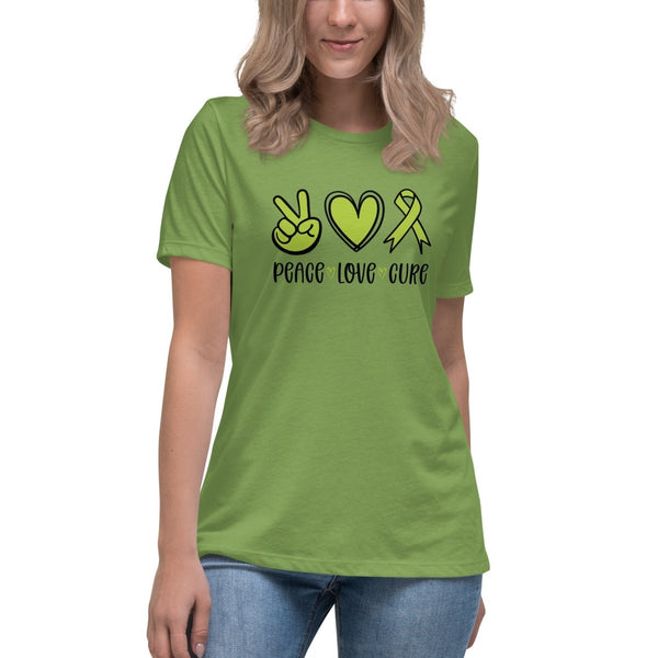 Non - Hodgkin's Lymphoma Women's Peace Tee - JohnVsGBMLeafS