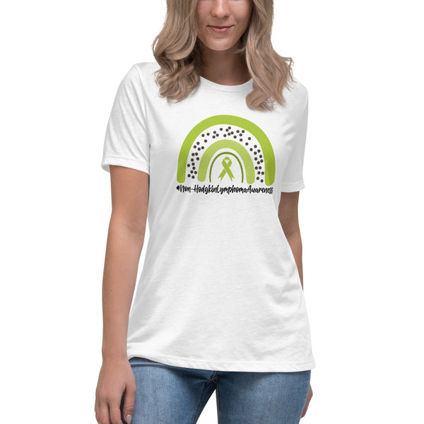 Non - Hodgkin's Lymphoma Women's Rainbow Tee - JohnVsGBMWhiteS