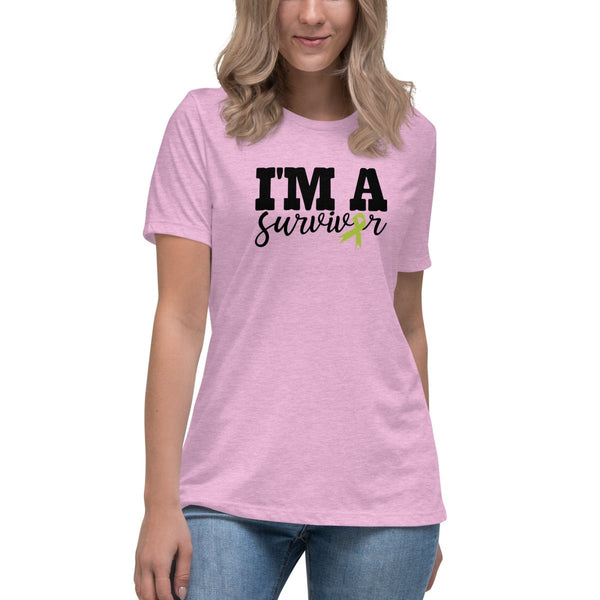 Non - Hodgkin's Lymphoma Women's Survivor Tee - JohnVsGBMHeather Prism LilacS