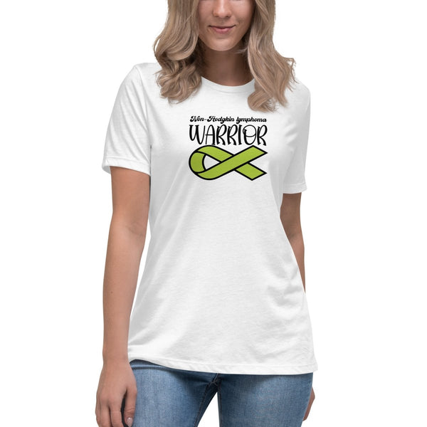 Non - Hodgkin's Lymphoma Women's Warrior Tee - JohnVsGBMWhiteS