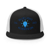 Optune 2 "Keep the Blue Light on" Cap - JohnVsGBMBlack/ White