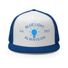 Optune 2 "Keep the Blue Light on" Cap - JohnVsGBMRoyal/ White/ Royal