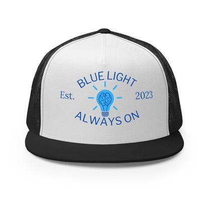 Optune 2 "Keep the Blue Light on" Cap - JohnVsGBMBlack/ White/ Black