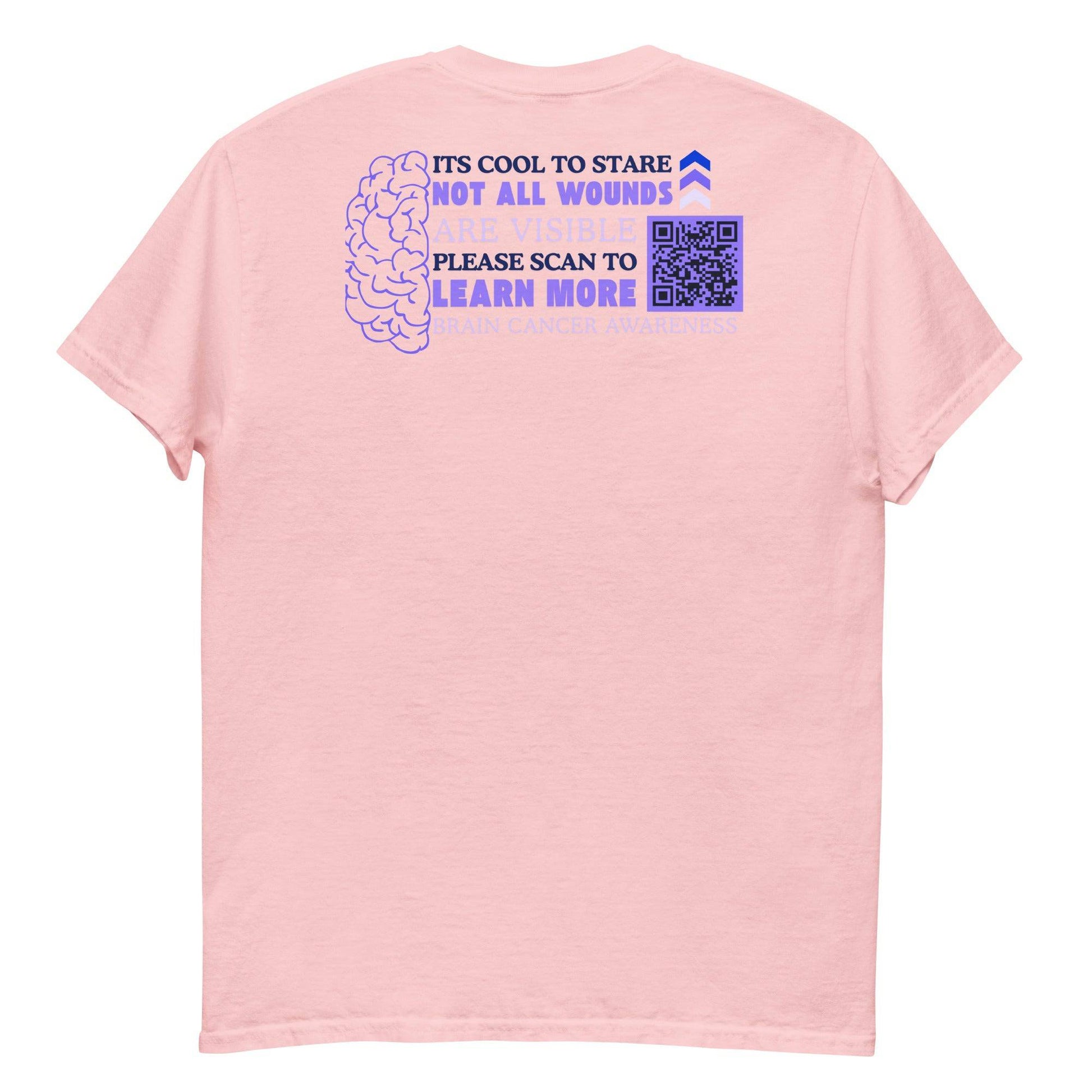 Optune Its Okay to Stare Classic Tee - JohnVsGBMLight PinkS