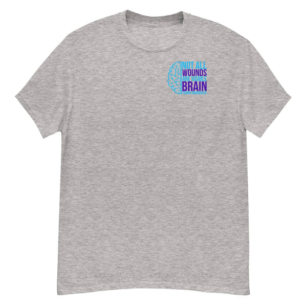 Optune Its Okay to Stare Classic Tee - JohnVsGBMSport GreyS